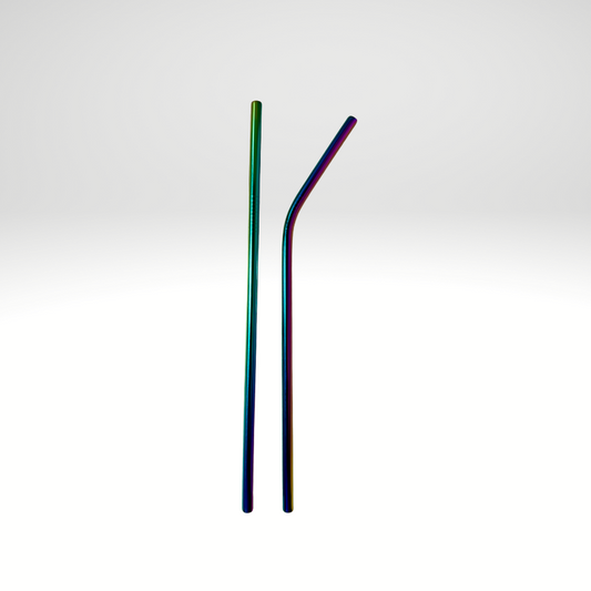#1016 - 8.5in Symphony Curved & Straight Metal Straw