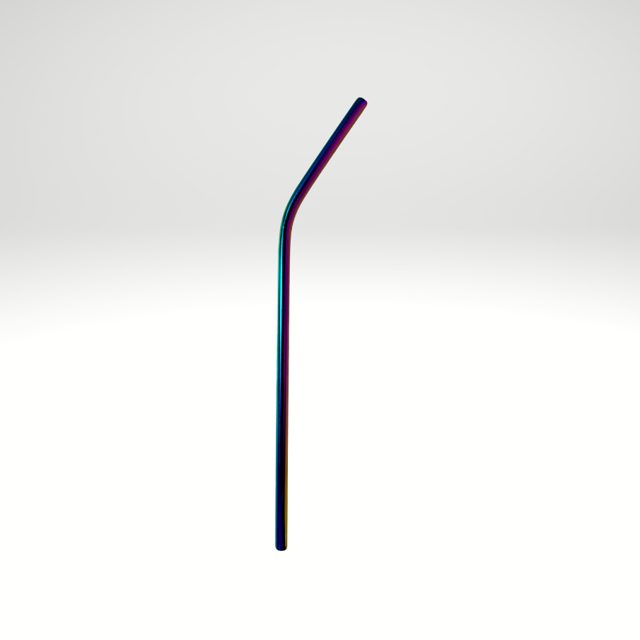 #1012 - 8.5in Symphony Curved Metal Straw