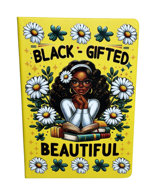 Custom Notebook - Black, Gifted & Beautiful