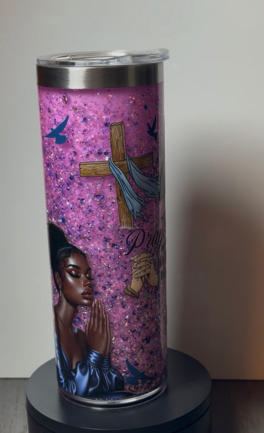 20oz Suspended Flow Stainless Steel Tumbler - Praying Woman